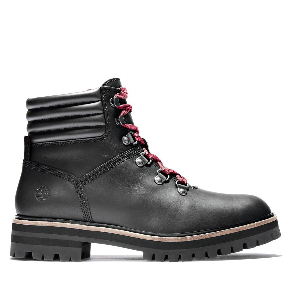 Botas Con Cordones Timberland Argentina Mujer - London Square - Negras - RTYWSF-239